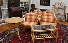 Salon de véranda en rotin