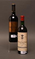 Lot de vins divers : deux bouteilles