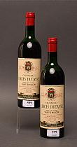 Château Larcis Ducasse 1973  -  Mise château  -  Deux bouteilles de vin