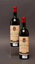 Château Larcis Ducasse 1973  -  Mise château  -  Deux bouteilles de vin