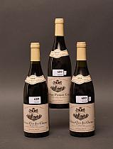 Lot de vins divers : trois bouteilles
