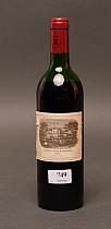 Château Lafite Rothschild 1982  -  Mise château  -  Une bouteille de vin