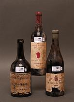Lot de vins divers : trois bouteilles