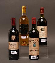 Lot de vins divers : quatre bouteilles