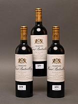 Château Haut-Batailley 2002  -  Mise châateau  -  Trois bouteilles de vin