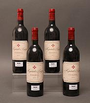 L’Hospitalet de Gazin 2001  -  Mise propriété  -  Quatre bouteilles de vin