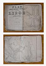 Rare plan de Liège et de ses environs, dressé d’après les plans de la province par Blonden