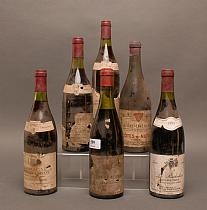 Lot de vin divers : six bouteilles