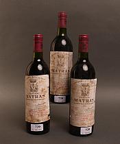 Châteu Matras 1982  -  Mise château  -  Trois bouteilles de vin