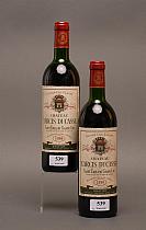 Château Larcis Ducasse 1990  -  Mise château  -  Deux bouteilles de vin