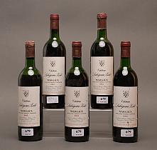 Château Labégorce Zédé 1983  -  Mise château  -  Cinq bouteilles de vin